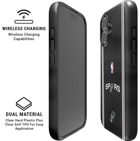 NBA San Antonio Spurs Jersey iPhone 16 Magsafe Impact Case